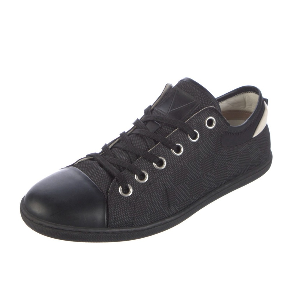 Louis Vuitton damier graphite pattern nylon sneakers